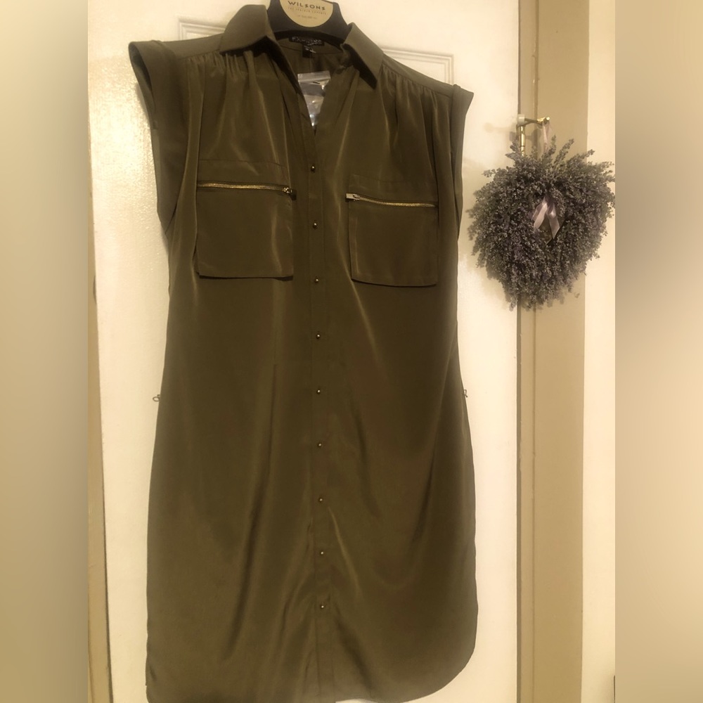 Express designer-olive top is for every occasion